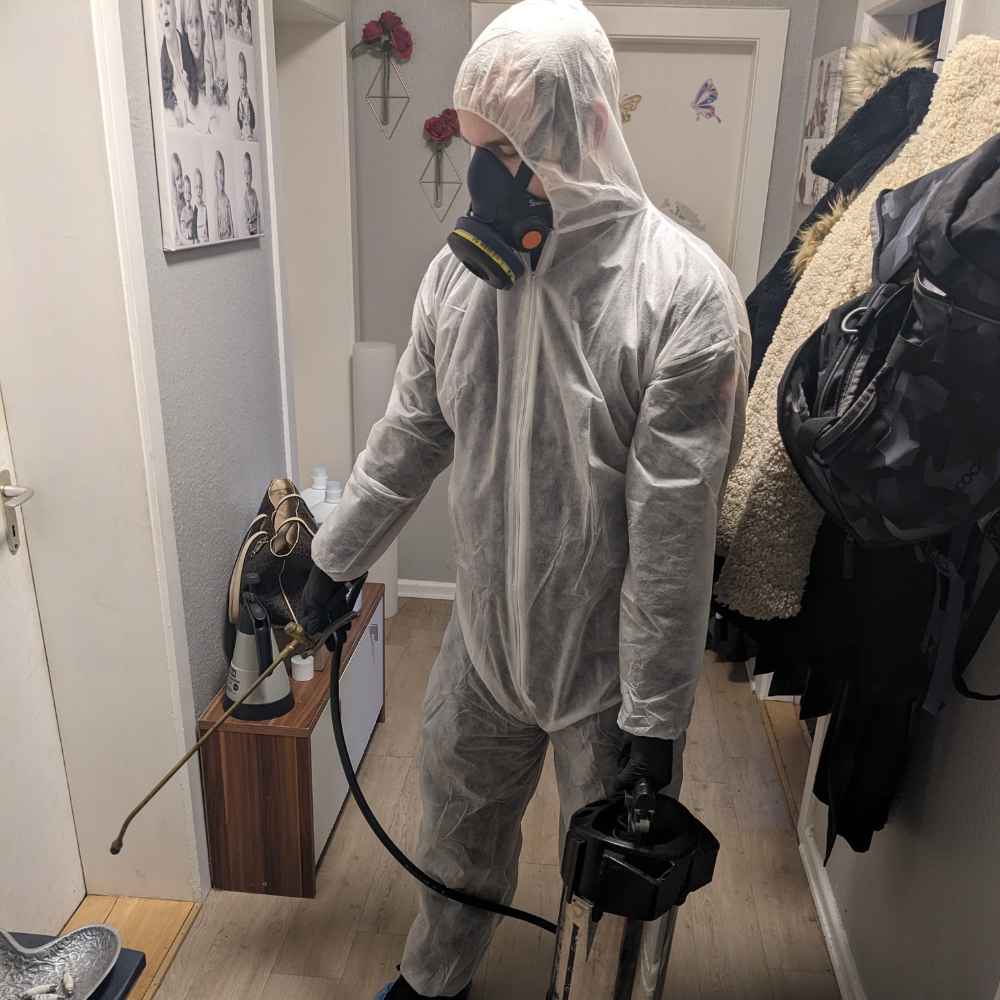 Besprühen von Oberflächen